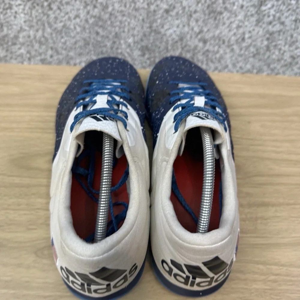 Adidas Shoes Men's Size 12.5 Court X 15.2‎ Collegiate Navy White USA Flag AQ2523